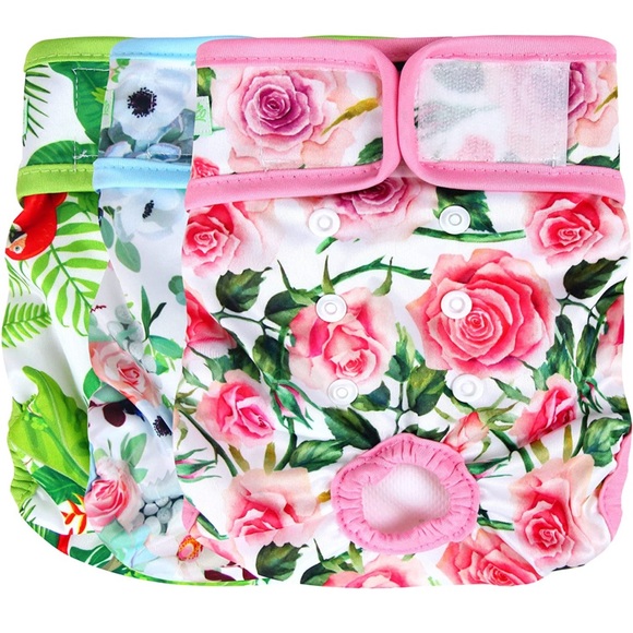 Dog Diapers (3 Pack) Washable Female - Picture 1 of 6